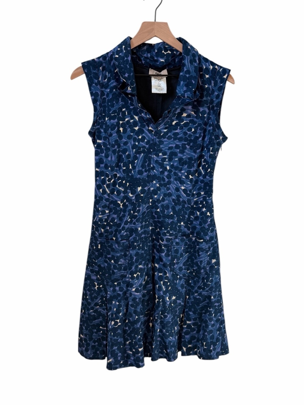 FUZZI 100% Cotton Leopard Print Mini Dress Size 42 / US Small